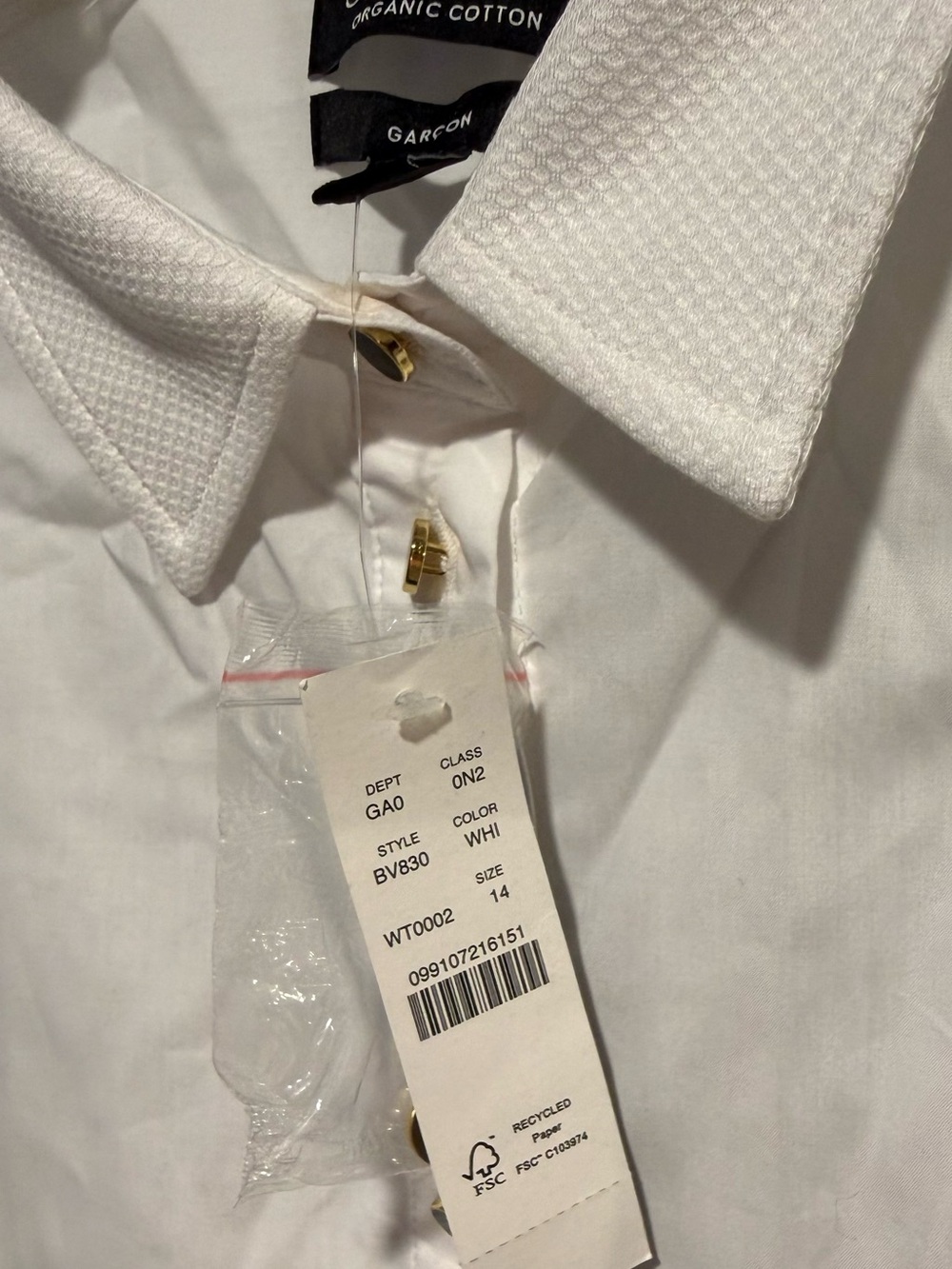 J. Crew White Button-Down Women's Shirt - Picture 3 of 4